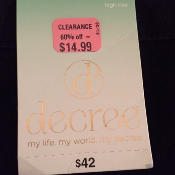 NWT - high rise, indigo blue, 15 - Picture 5 of 6